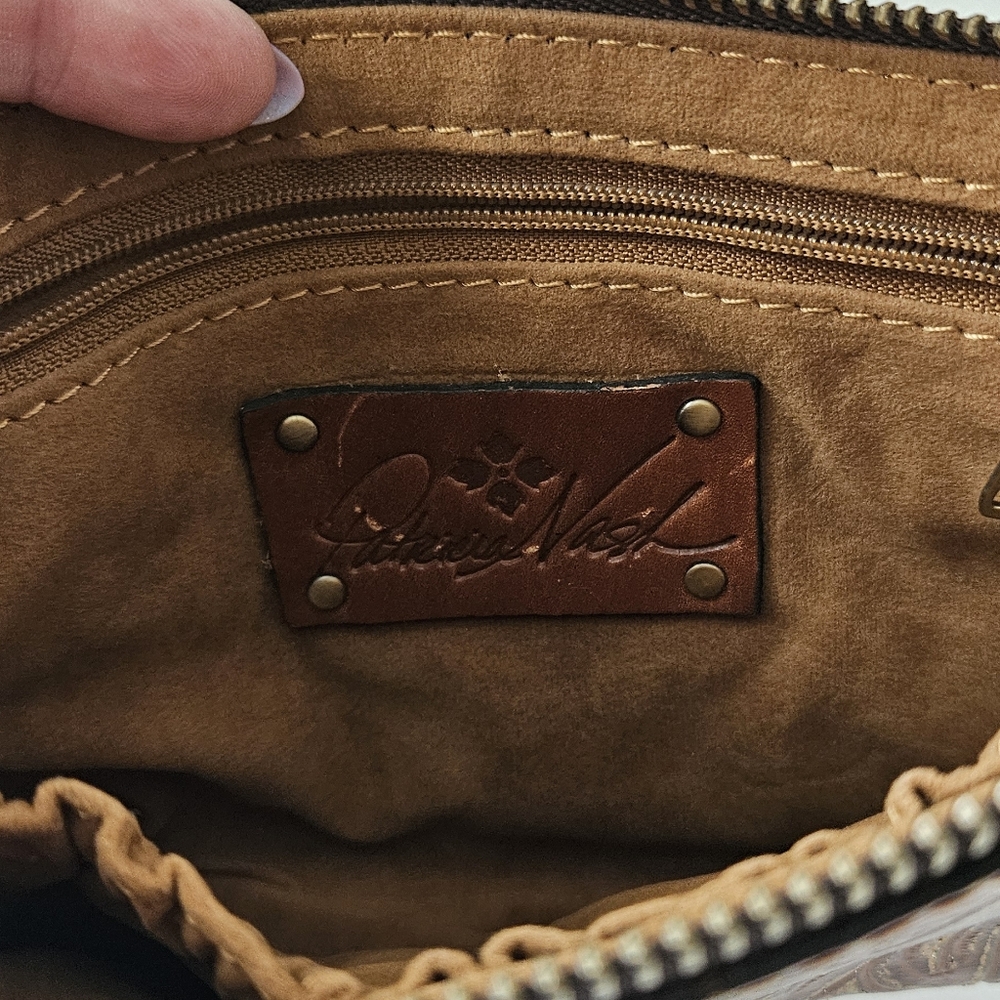 Patricia Nash brown leather wristlet‎ - Picture 3 of 9